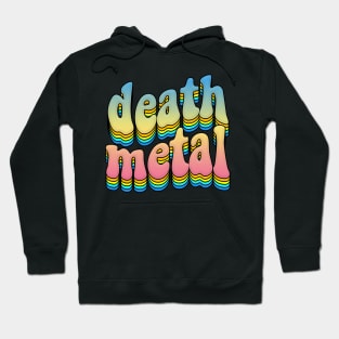 'death metal'  Rainbow Graphic Design Logo Hoodie